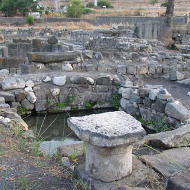 Veduta degli scavi di Magdala, su un'area di proprietà della Custodia di Terra Santa.internet