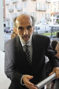 Domenico Quirico accolto dai colleghi alla sede de "La Stampa" di Torino