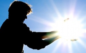 Man control the sun. Conceptual design.